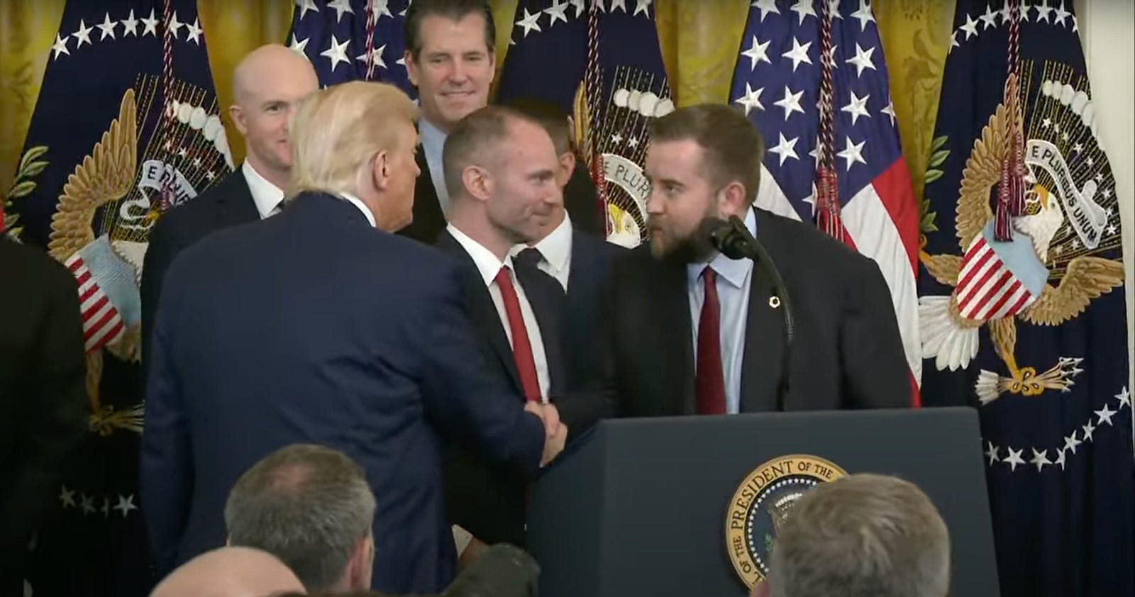 Sergey Nazarov Meeting President Trump at the White House.